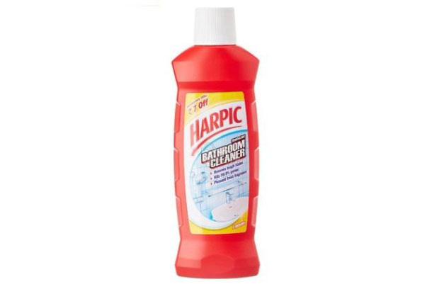 Red Harpic Bathroom Disinfectant Cleaner