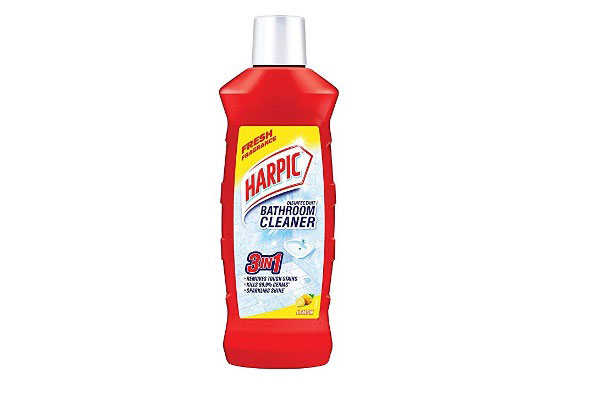 Red Harpic Bathroom Disinfectant Cleaner